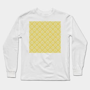 YELLOW DIAMOND PATTERN, PASTEL COLOR, DIAMOND DESIGN Long Sleeve T-Shirt